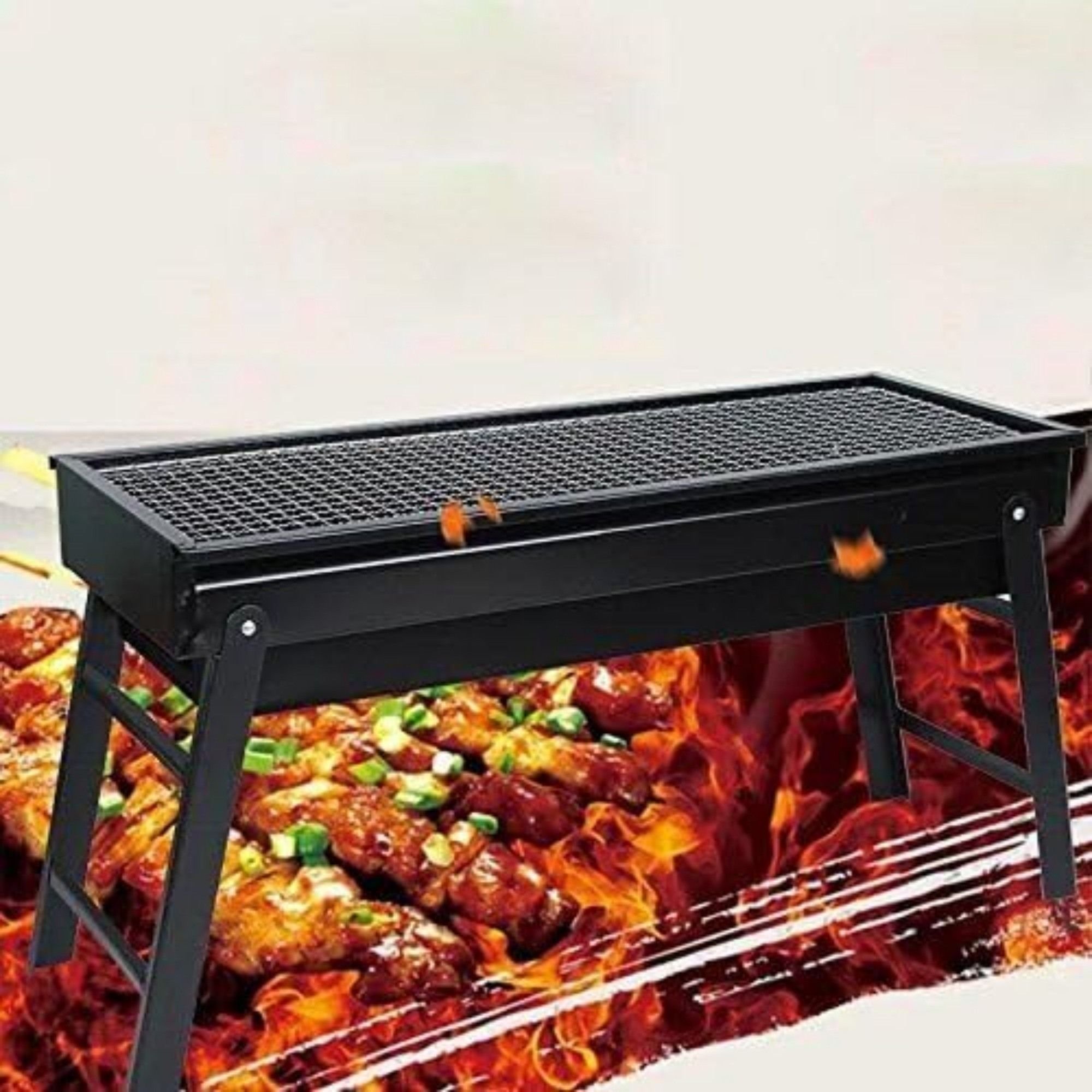 Barbecue Stove Portable Foldable Outdoor Grill Charcoal BBQ Grill Patio Camping Picnic Burner Portable Household Barbecue Stove Portable Foldable Outdoor Grill Charcoal BBQ Grill Patio Camping Picnic Burner Portable Household